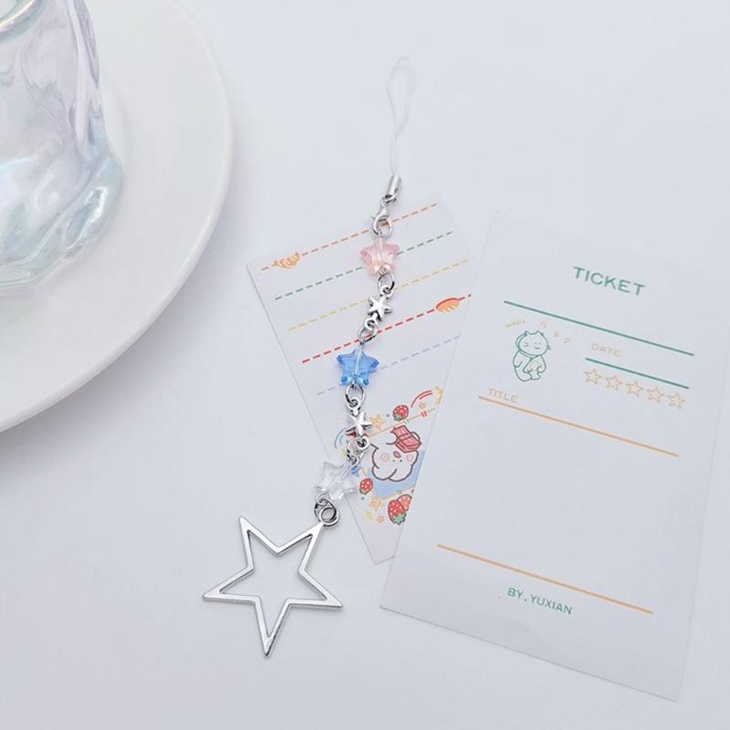 Trendy Phone Accessory Cute Phone Jewelry Dopamine Lovely Phone Pendants Alloy Acrylic Material Phone Charm for Phone