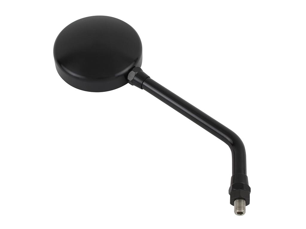 POSH FAITH Motorcycle Machined Z2 Type Mirror Size for Left and M10 Long 1 Mirror, (Same Right), (Clockwise Thread), Type, Piece, Black, 031581-06