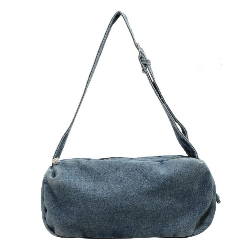 Simple Versatile Large-capacity Tote Bag Women's Bag New Denim Shoulder Slanting Cross Bag