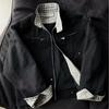CleanFit Herren Retro Karomuster Stehkragen Jacke - Herbst/Winter Trendiger Baseball-Stil Mantel