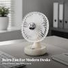 Mini Desktop Cooling Fan with Ambient Decorative Brightness 4-Setting Compact
