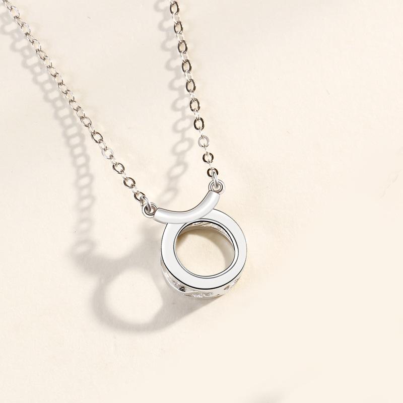 Korean love circle necklace women ins simple temperament niche design cold wind collarbone chain