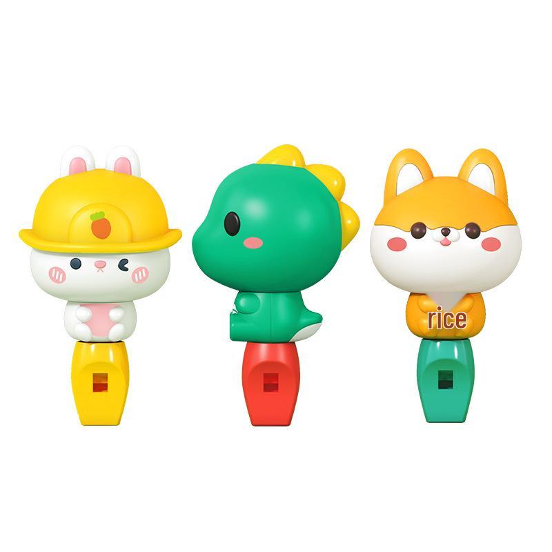Children's Cartoon Whistle Toy with Lanyard: Small Trumpet, Floating Ball, Water Bird Design for Lung Capacity Exercise