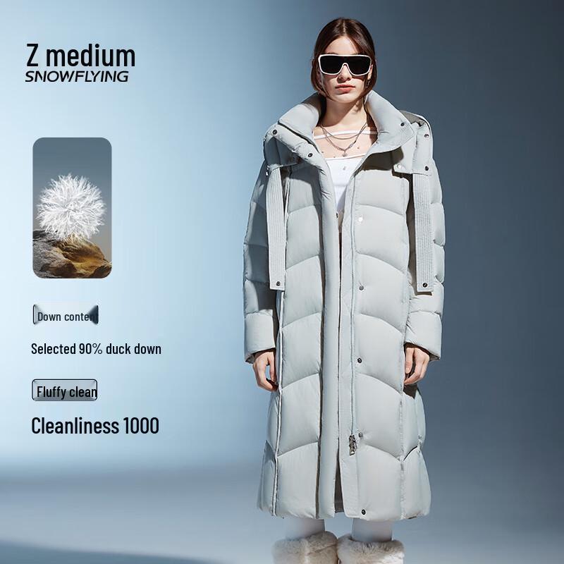 

SNOWFLYING 2025 Зимова пухова куртка міді з 90% качиного пуху L