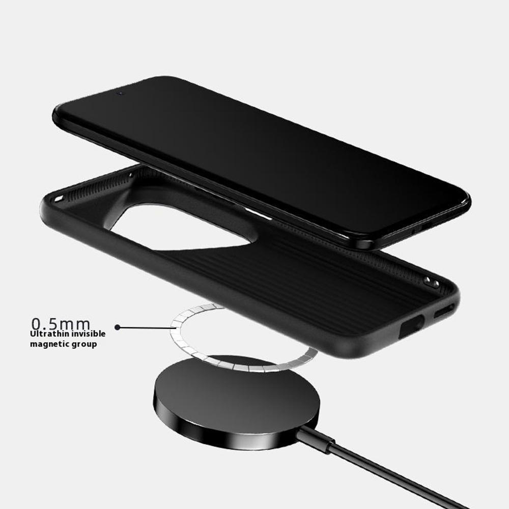 ABEEL Pouzdro pro Huawei Pura 80 Ultra Kompatibilní s MagSafe Tištěný PC TPU Hliníková slitina Kožený kryt na telefon