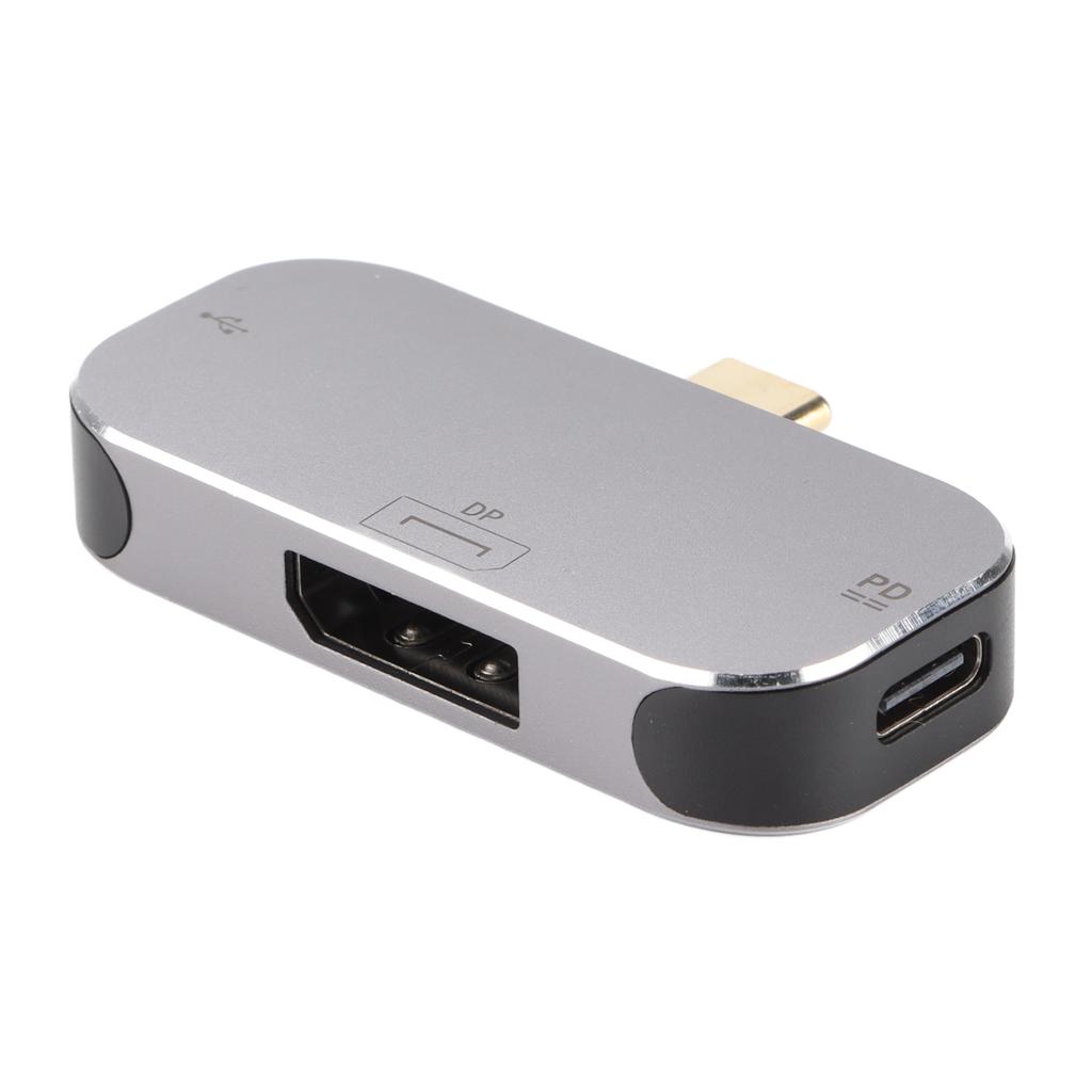 Docking Station Multifunctional 3 in 1 Type C Male to DP 2 Type C Female USB C Hub for Windows for