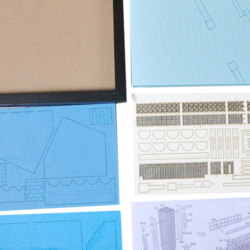 1/35 DIY Assembly Building Model Kits Wooden Puzzle Architecture Scene Collection for Accessory