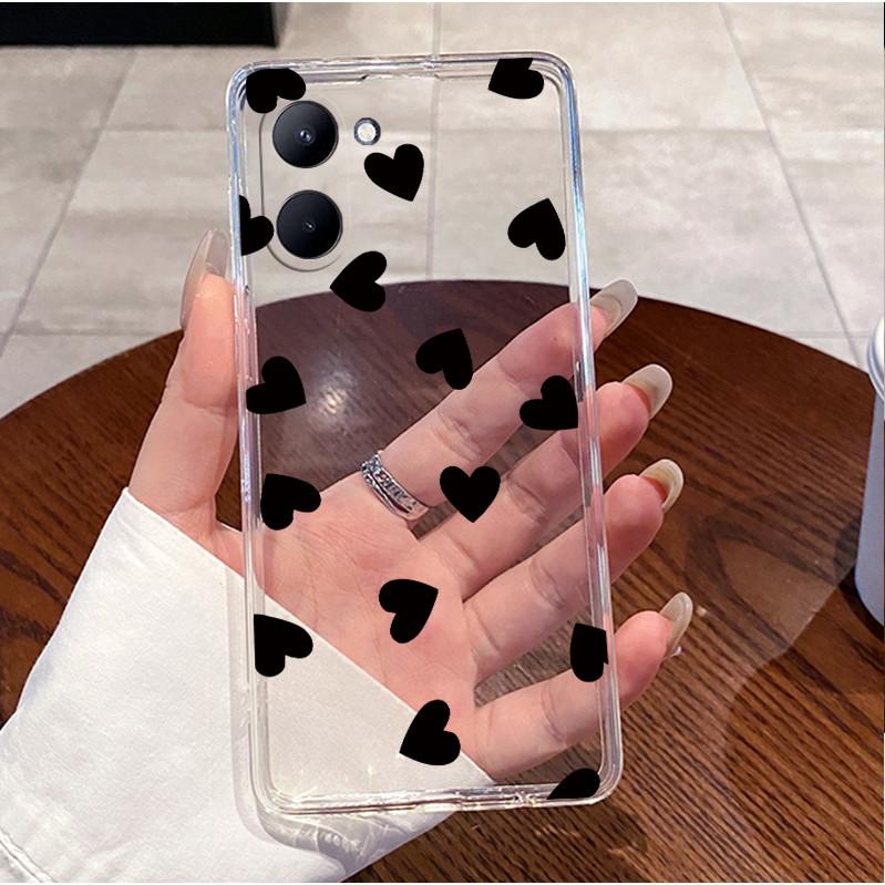 For Realme C33 4G Case RMX3624 Soft Clear Silicone Luxury Cute Love Rabbit Funny Pattern Casing For Realme C33 Back Cover Bumper