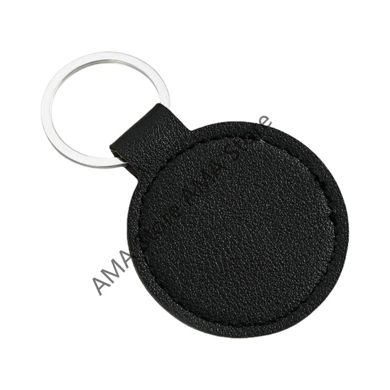 X7JF PU Leather Keychain Metal Pendant For Car And Home Light Weight Secure Holder With Rustproof Design