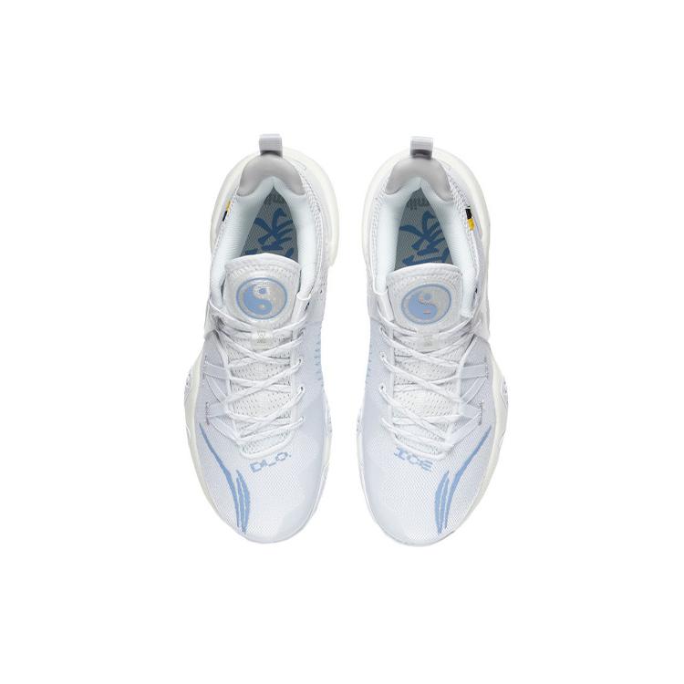New LiNing Coldblood Anti Slip Wear Resistant Low Top Basketball Shoes White ABPS007-2