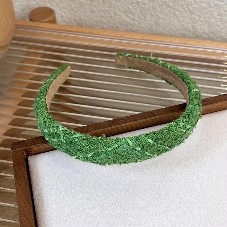 

Барвиста романтична пов язка з вовняної солодкої тканини, маленька пов язка на голову з ароматним стилем, усі аксесуари для волосся дівчини