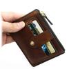 Men Fashion Male Slim Leather Wallets Credit ID Card Holder Wallet with Coin Pocket Luxury Brand Designer Brown Business Purse