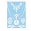 White Lace Arm flower Waterproof Body Art Temporary Tattoos Henna Stickers Tattoo Sticker Simulated