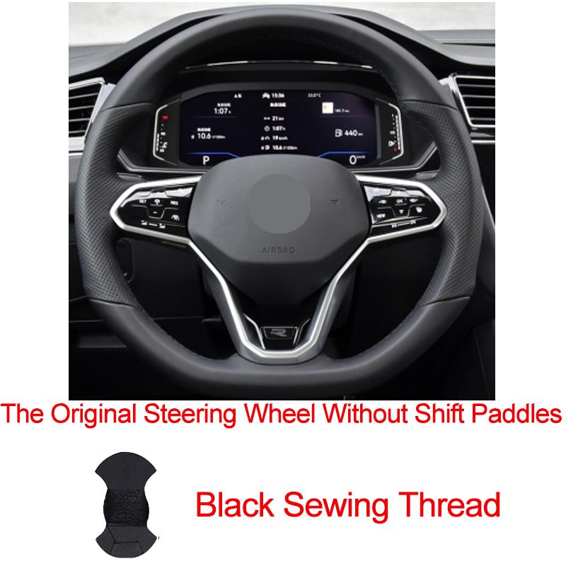 Hand Sew Car Steering Wheel Cover For Volkswagen VW Golf 8 MK8 GTI Golf GTE 2020 2026 Braid on the Steering wheel Car Protector