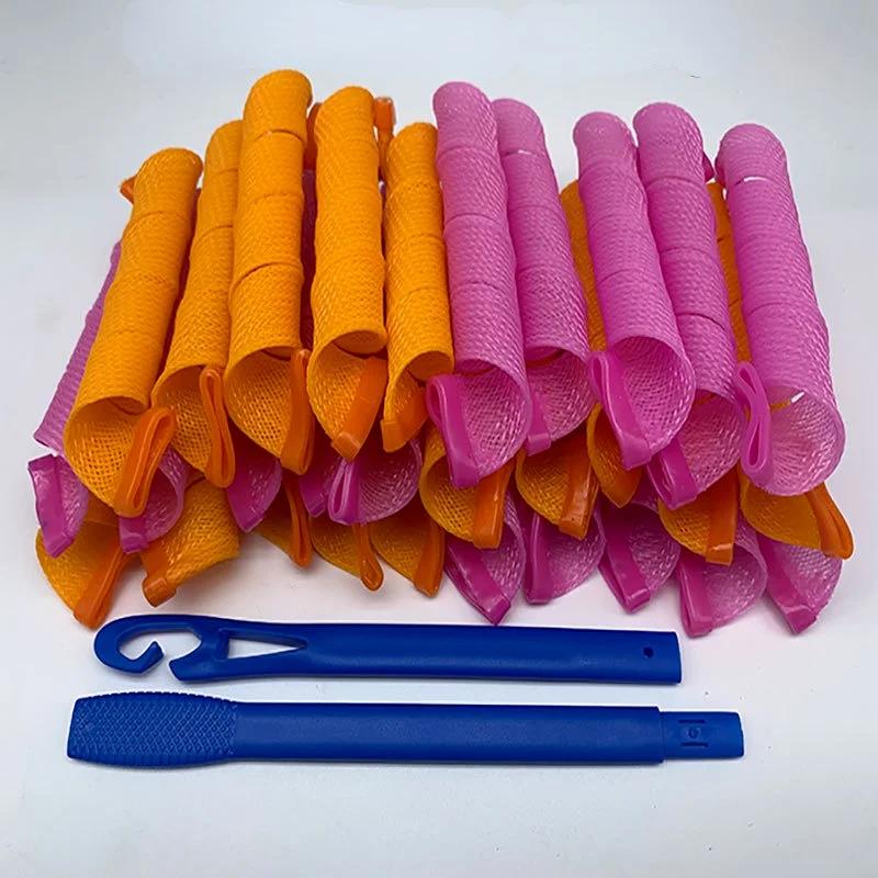 Hair Rollers (30cm) Snail Shape Not Waveform Spiral Round Curls Curler Soft Magic DIY