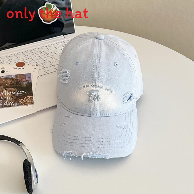 Summer Outdoor Sun Protection Baseball Cap With Embroidered Letters For Women And Teens