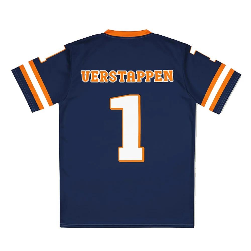 Maximální počet 1 Verstappen dresy Trička s krátkým rukávem Unisex Streetwear Tričko s 3D potiskem Ležérní volné oblečení s kulatým výstřihem