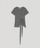 Loutaideu Drape Wrap T-Shirt [Grey]