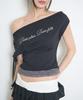 ILLIGO Lace-Trimmed T-Shirt Black