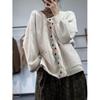 Dimanaf Winter Plus Size Autumn Women Solid Buttons Sweaters Jacket Knitting Fashion Oversize Casual Style Loose Cardigan Sweater