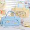Embroidery Cartoon Pencil Case Portable Pen Organizer Pouch  Stationery Storage