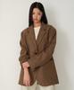 Musinsa Standard Woman Women'S Synthetic Suede Oversized Blazer [Light Brown]