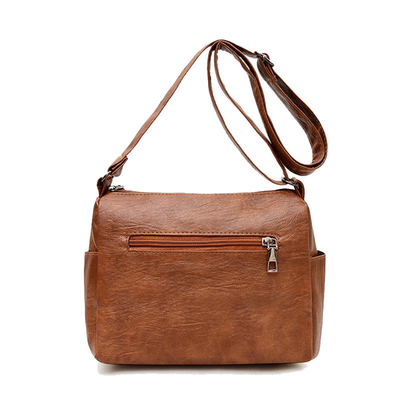 Mehrschichtige Umhängetasche mit Herzdekor, modische Damen-Leder-Crossbody-Taschen, geeignet für den Arbeitsweg