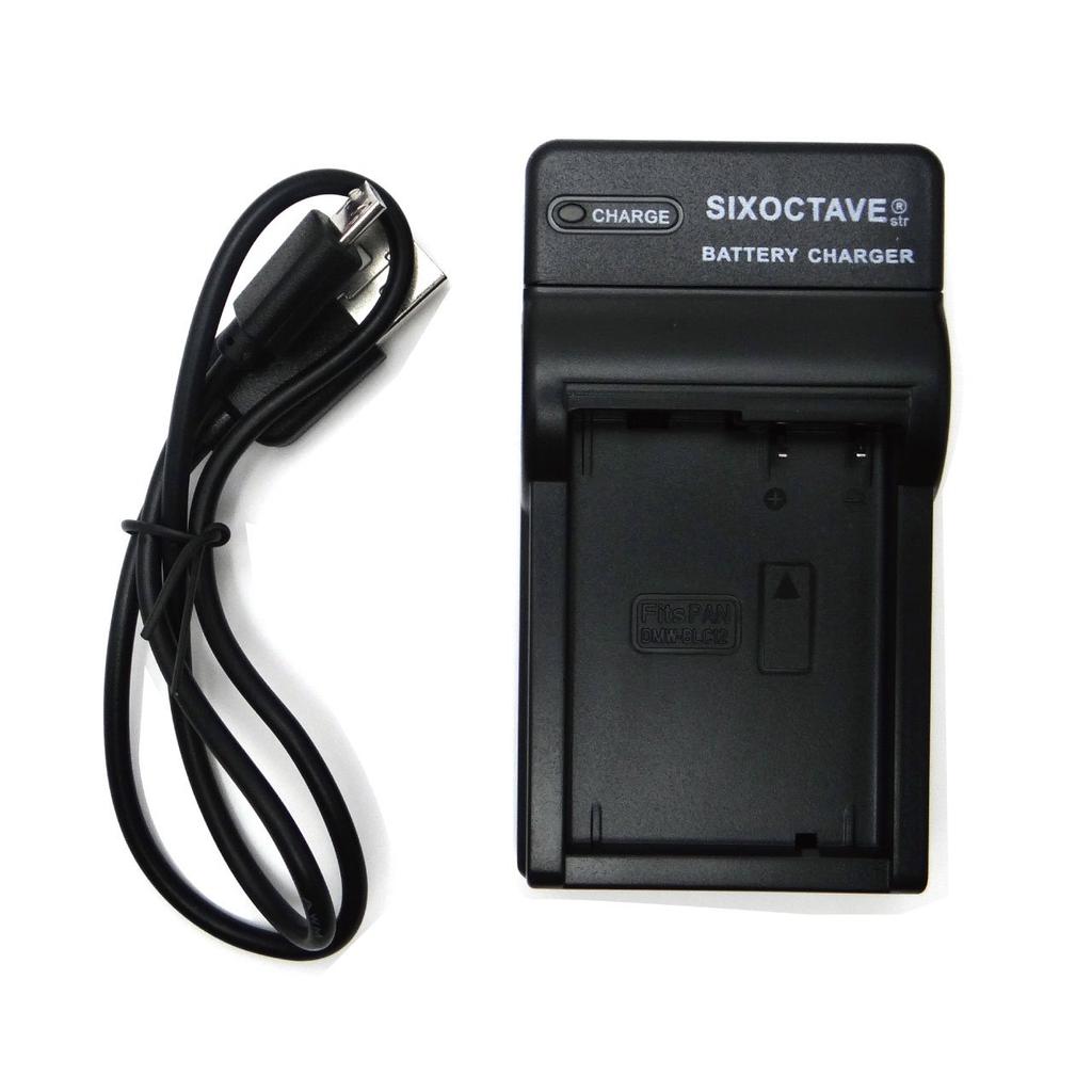 Panasonic Rapid Compatible USB Charger for Lumix Cameras with both genuine manufacturer DMW-BLC12 (DMW-BTC6)