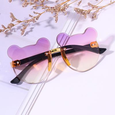 Fashion Outdoor Children Glasses Kids Sun Sunglasses Bear Shape Trendy Girls Cartoon Eyeglasses Shades Driver Anti-Glare Boys