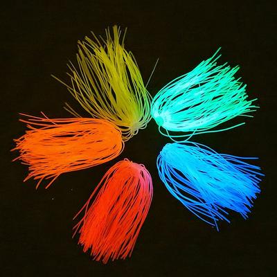 88 Strands Lure Silicone Skirts Glowing Silicone Jig Skirts  DIY Spinnerbaits