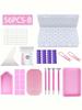 DIY Diamond Painting Tools and Accessories Set 12 18 29 37 45 56pcs for Kids and Adults with Box Pen Tweezers Glue Corrector and Complete Kit