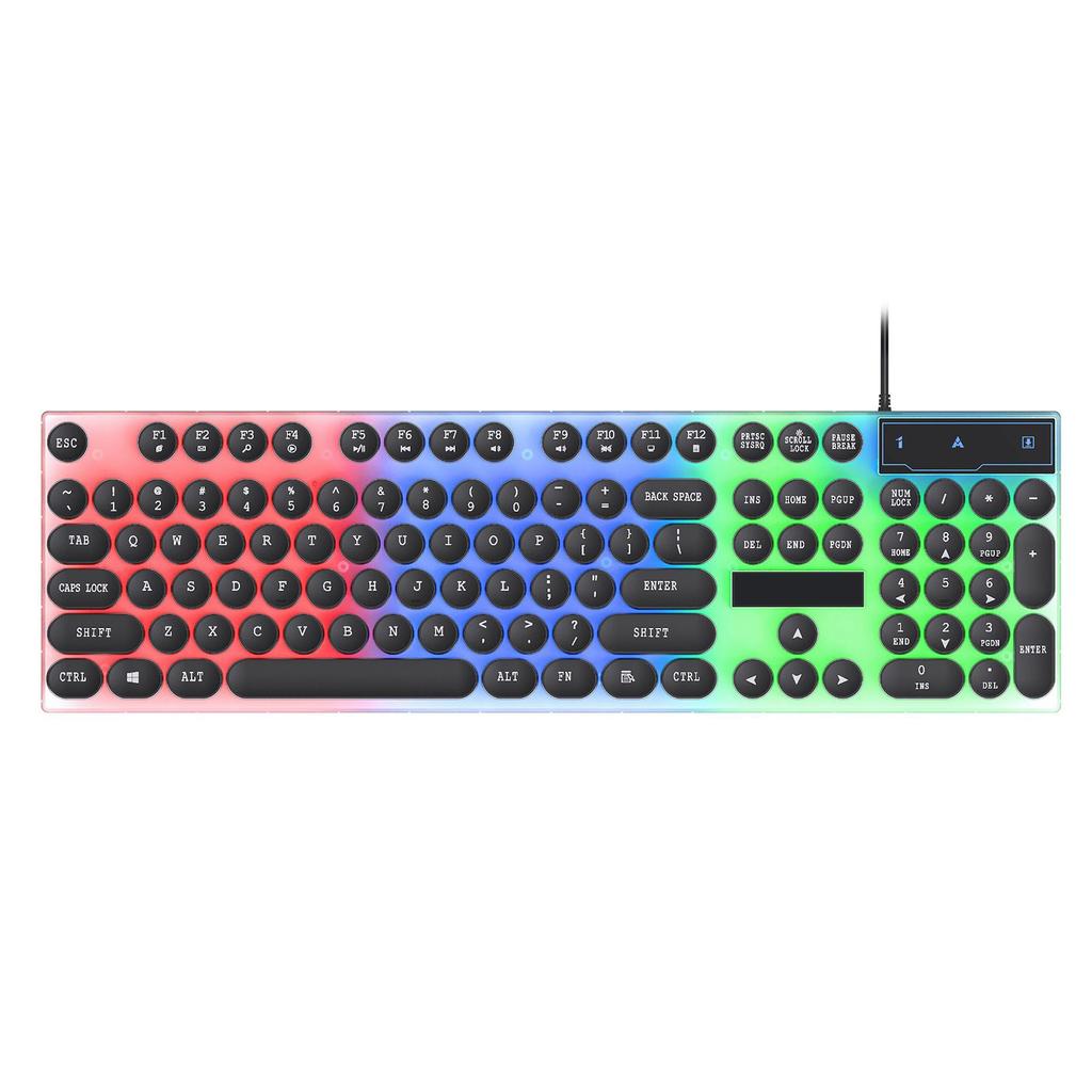 Colorful LED Backlit Keyboard and Mouse Combo Gaming Wired Keyboard USB Keyboards with Gaming Mouse