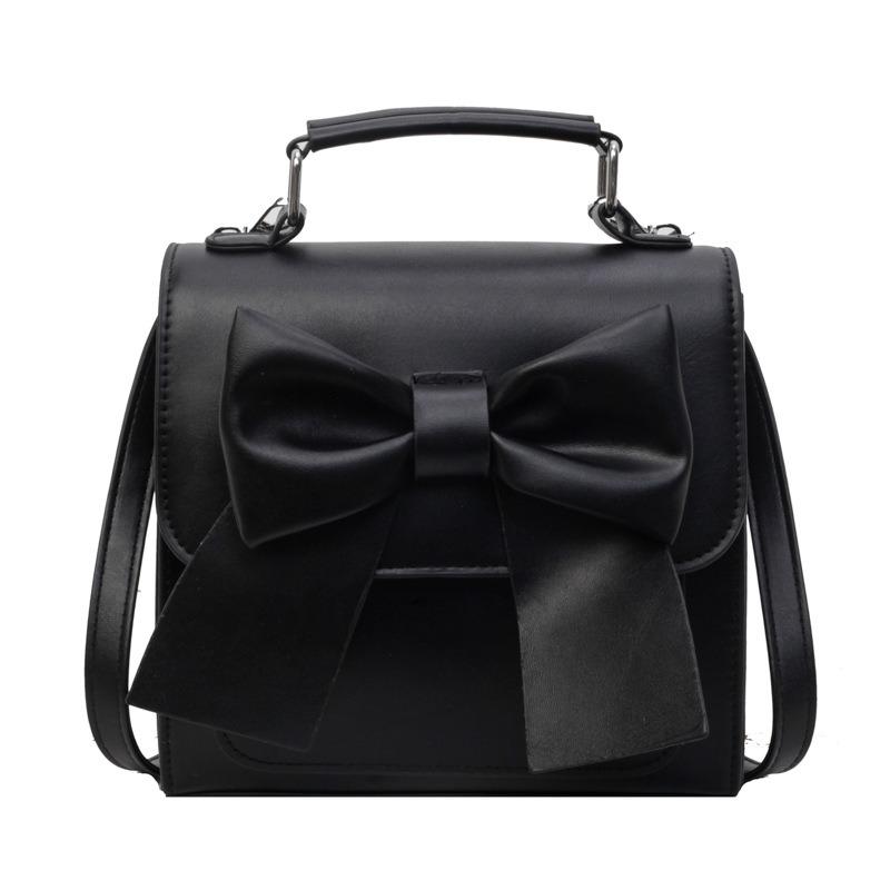 Backpack women's new texture niche design portable bow schoolbag lightweight travel backpack