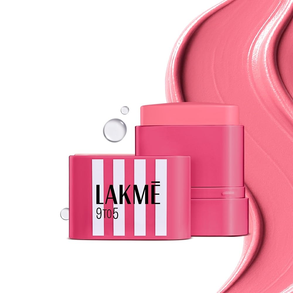 Lakme 9to5 Hya Beach Edit SPF Blush Sunset Rose, Romige Textuur, Reisvriendelijk, 8,6g