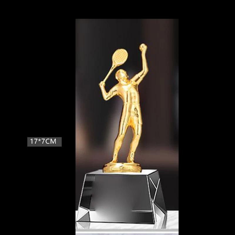

Customized Sports Badminton Lettering Metal and Resin Trophy, Custom Celebration Gift, Creative Medal, Competition Souvenir, 1Pc