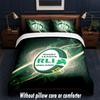 Ireland Rugby Design Bed Bedding Set 1 Duvet Cover + 2 Pillowcases Soft Breathable Household Bed Linens