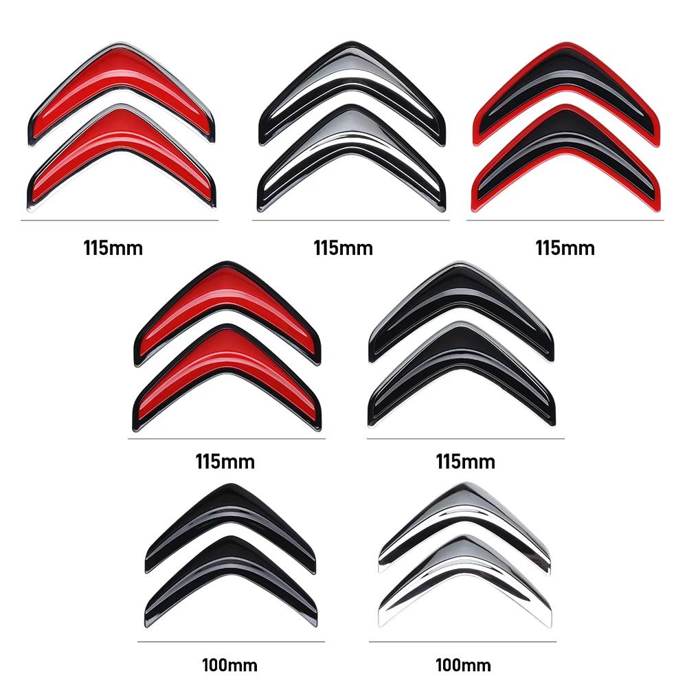 100/115mm Auto Motorhaube Frontgrill Heckklappe Emblem Abzeichen Aufkleber Zubehör für Citroen C4 Berlingo C3 Aircross C5 Aircross C5X C4L VTS