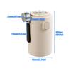 304 Stainless Steel Coffee Bean Storage Canister With Measuring Scooper Sealed Jar With Double Layer Insulation