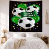 Fußball Wanddekoration Wandteppich Kunst Für Haustier-Gedenken Geburtstag Hochzeitsparty Hintergrund Familien Geschenk
