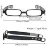 TR90 Portable Folding Anti Blue Light Reading Glasses with Leather Case Men Women Compact 360°Twist Pocket Presbyopic Eyeglasses
