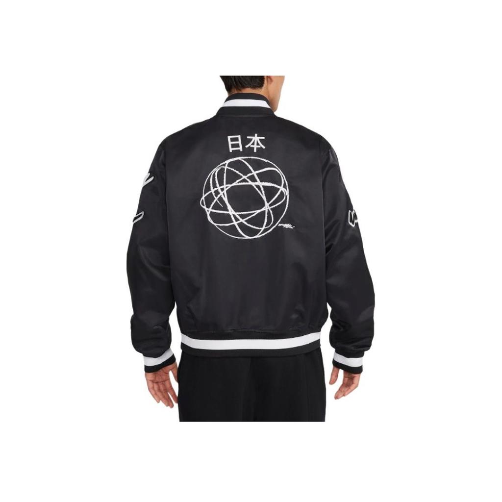 Nike X Futura Paris Olympic Series SS24 Single-Breasted Casual Long Sleeve Jacket Unisex Jacket Black FN9458-010