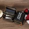 Credit Card Storage Bag Fashionable, Minimalist, Trendy Letter Printing,Credit Coin Wallet, Fashionable Double-Layer Zipper Purse