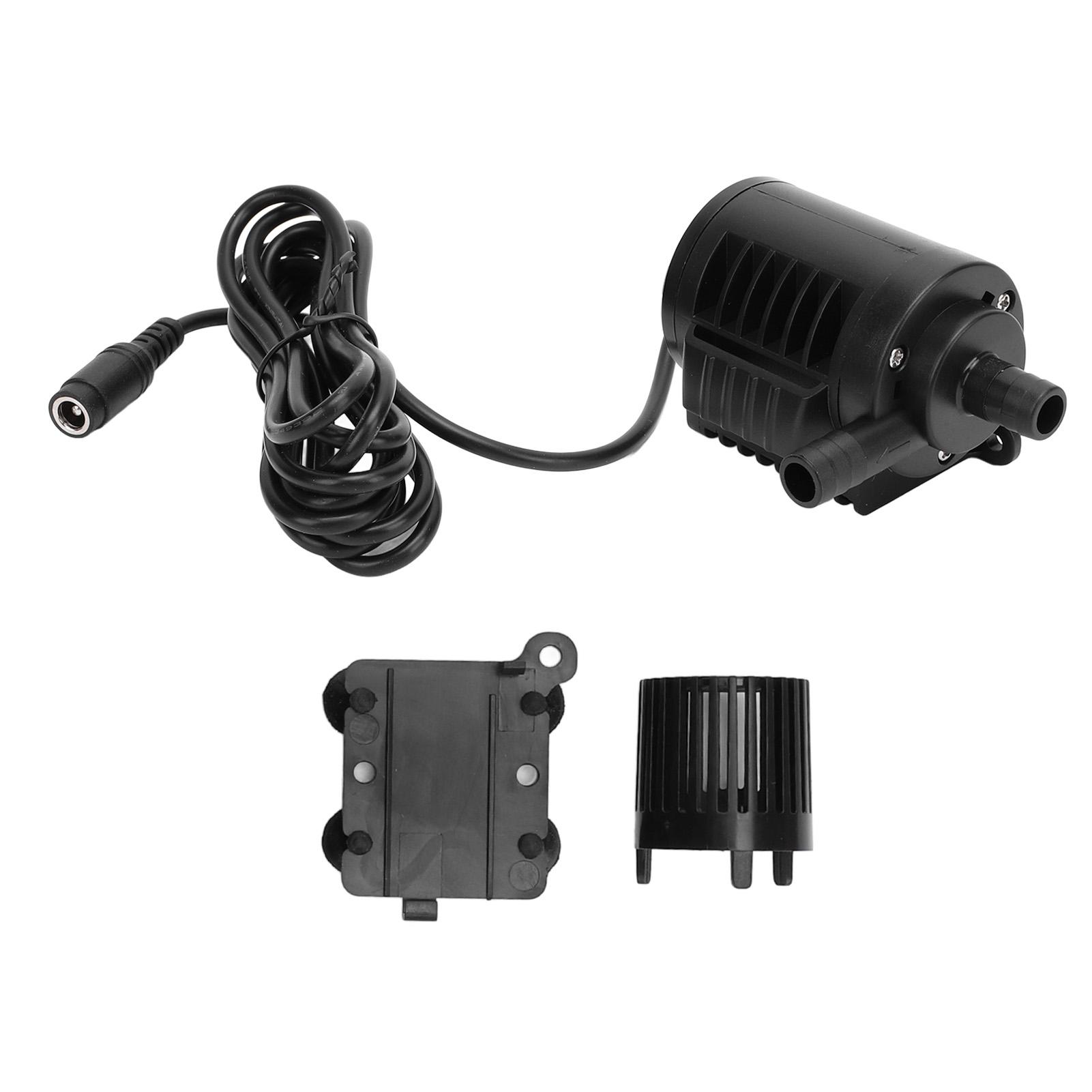 

Submersible Pump 12V 10W 0‑450L/H 0‑400cm Lift Water Fountain Pump with Flow Regulation and DC Inter