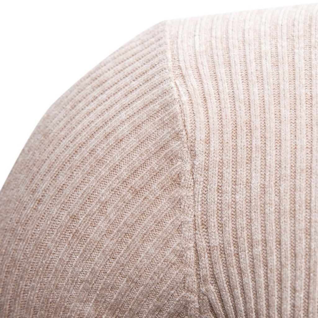 Men's High Stretch Bottoming Shirt High Lapel Knit Sweater Solid Color Sweater