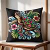 Hawaiian Sea Turtle Cushion Cover Natural Linen Organic Fabric DoubleSided Printing Couch Pillow Covers Home Decor