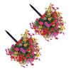 Artificial Plant Flower Artificial Trees UV Resistant For Garden Home Decor Outdoor Topiary Tree With Flower Fake Bushes UV