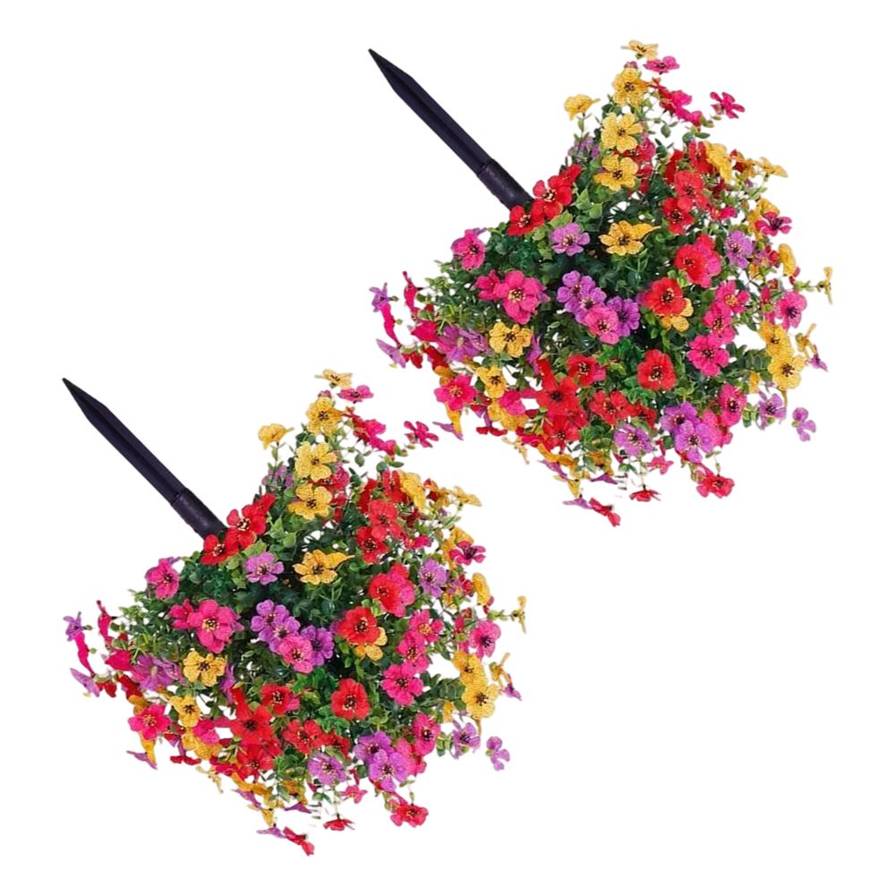 Artificial Plant Flower Artificial Trees UV Resistant For Garden Home Decor Outdoor Topiary Tree With Flower Fake Bushes UV