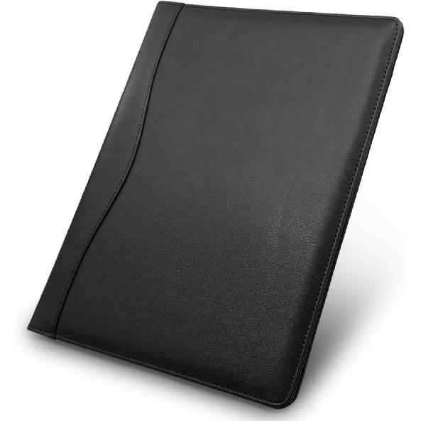 Padfolio Portfolio Organizer Legal Pad Holder Padfolio Folder Leather Portfolio Storage Clipboard Notepad with Cover for Letter Size A4 Writing Pad