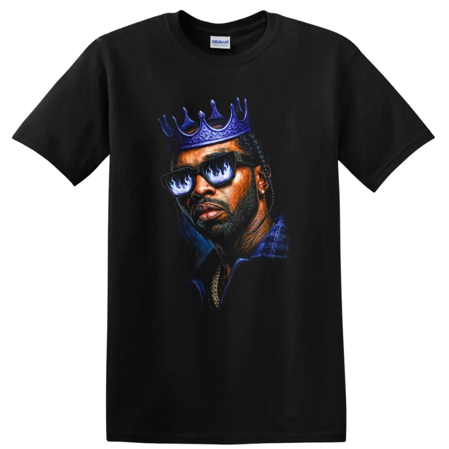 The Notorious B I G Crown Portrait T Shirt Hip Hop Legend Biggie Smalls Tee
