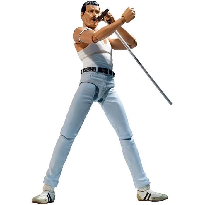 Figurine - Freddie Mercury Live Aid - 16cm - Plastique - Résine - Objets Décoratifs